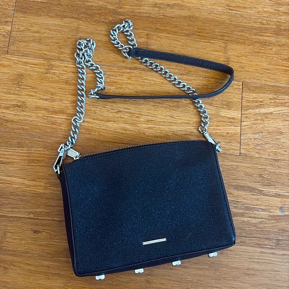 Rebecca Minkoff Black Sparkle Crossbody Bag